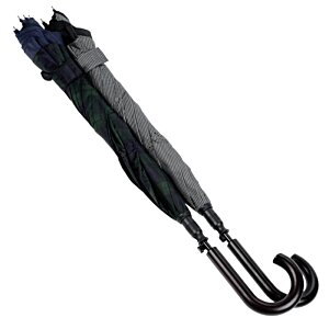 Additional Image 1 - a black umbrella with curved ends