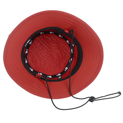 Additional Image 1 - a red hat with black straps