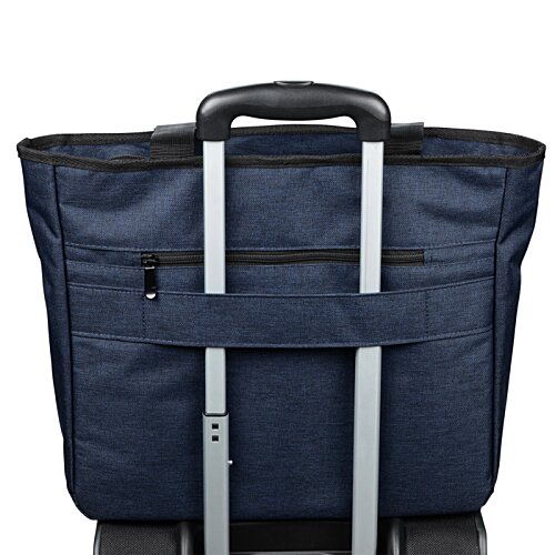 Additional Image 2 - a blue bag with silver handles