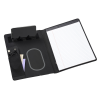 View Image 3 of 7 of Vienna Satin Touch Wireless Charging Padfolio