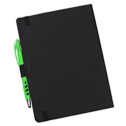 a black rectangular object with green highlighter