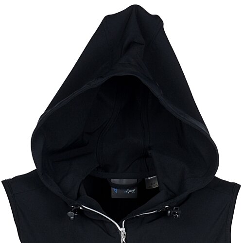 Additional Image 1 - a black hooded jacket with a white background