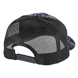 Additional Image 1 - a black hat with a mesh back