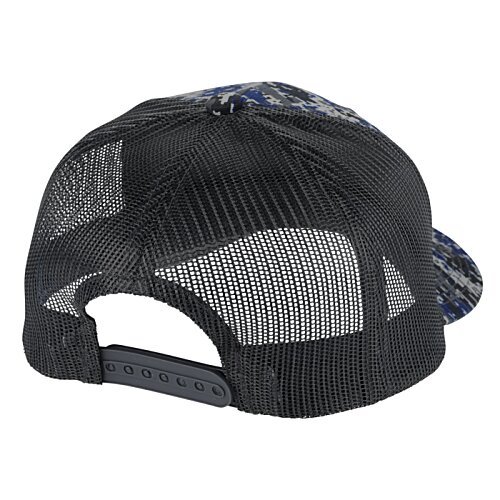 Additional Image 1 - a black hat with a mesh back