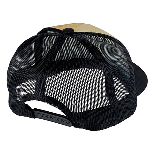Additional Image 1 - a black mesh cap with black straps