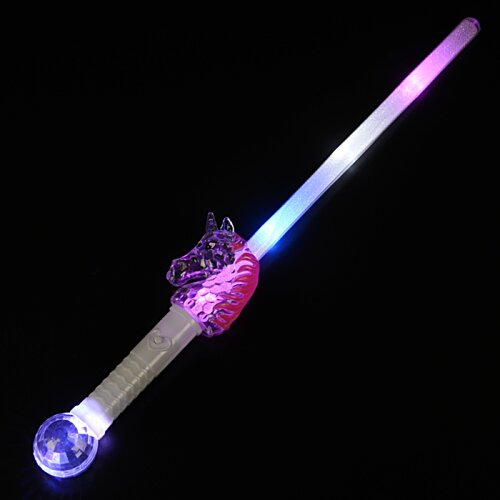 Additional Image 1 - a light up sword with a purple and blue light