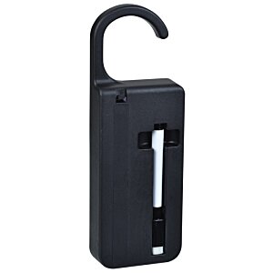 Additional Image 2 - a black door handle with a silver handle