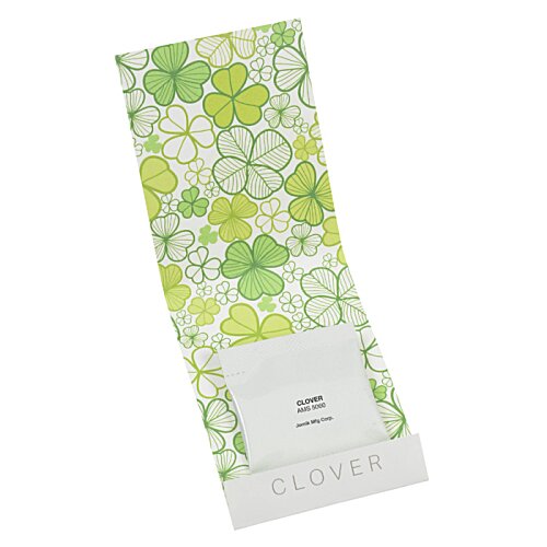 Additional Image 1 - a green and white paper with flowers