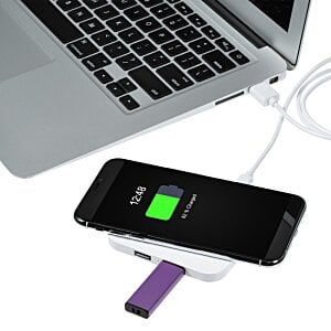 Additional Image 4 - a cell phone charging on a charging station