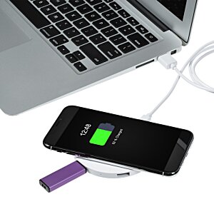 Additional Image 4 - a cellphone charging on a laptop