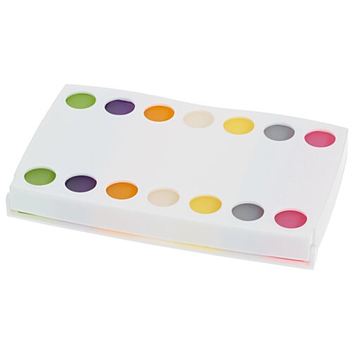 Additional Image 1 - a white rectangular object with multicolored circles