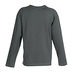 Additional Image 2 - a grey long sleeved shirt