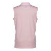 View Image 2 of 3 of CrownLux Performance Plaited Tipped Sleeveless Polo - Ladies'