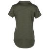 a back view of a green shirt