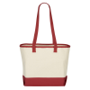 a white and red bag