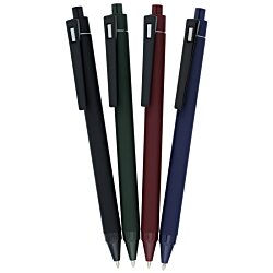 a group of pens in a row