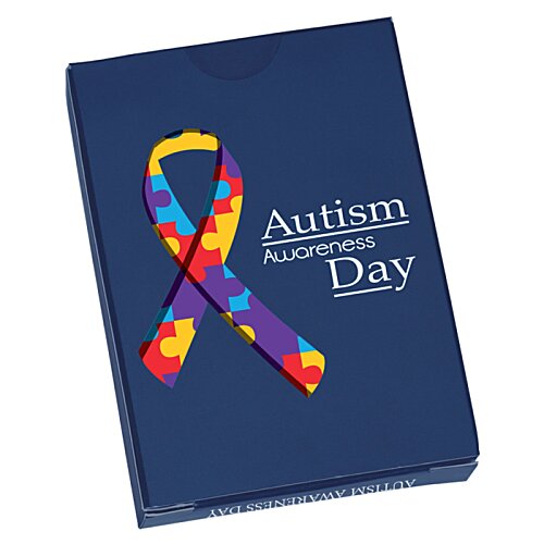Additional Image 3 - a blue card with a colorful ribbon