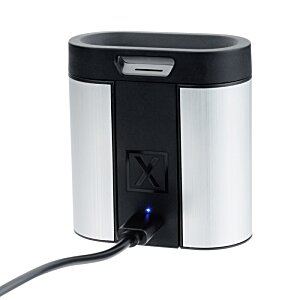 Additional Image 5 - a black and white rectangular object with a black cord