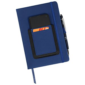 Additional Image 4 - a blue rectangular object with a black rectangular object on it