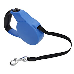 Additional Image 1 - a blue leash with a black strap