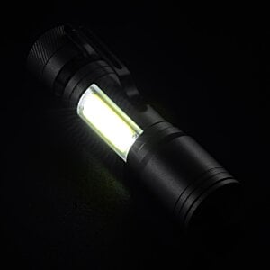 Additional Image 4 - a black flashlight with a white light