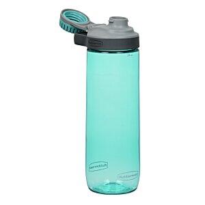 Additional Image 1 - a blue water bottle with a grey lid
