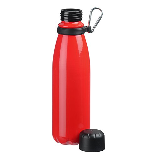 Additional Image 1 - a red water bottle with a black cap