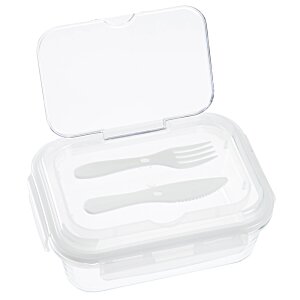 Additional Image 2 - a white plastic container with a white lid