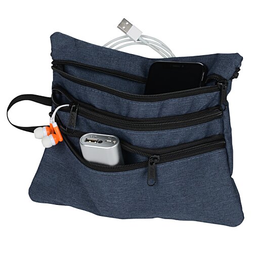 Additional Image 2 - a blue bag with a white cord