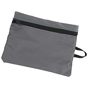 Additional Image 2 - a grey bag with a black zipper