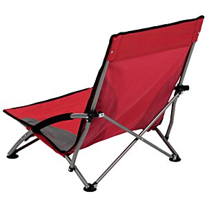 Additional Image 2 - a red folding chair with black legs