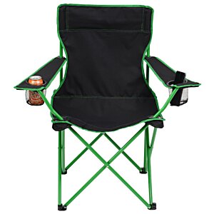 Additional Image 4 - a black and green folding chair