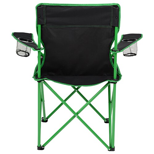 Additional Image 3 - a black and green folding chair