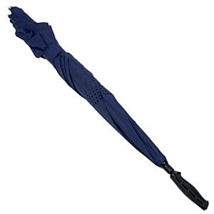 Additional Image 1 - a blue umbrella with a black handle