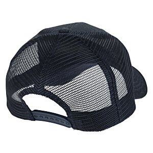 Additional Image 1 - a black hat with a mesh side