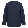 Additional Image 2 - a back view of a blue jacket