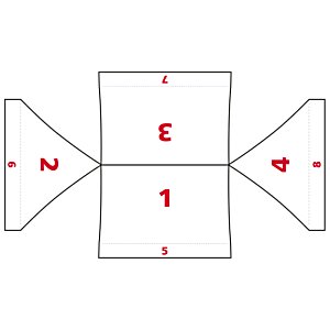 Additional Image 5 - a white square with red arrows