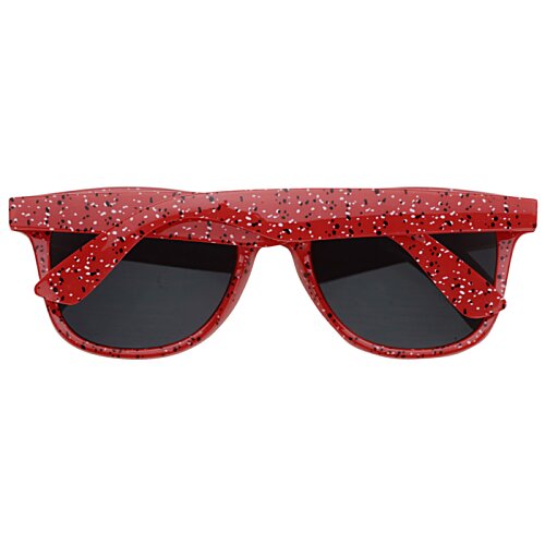Additional Image 1 - a red sunglasses with black lenses