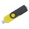 View Image 3 of 5 of Swivel USB-C Drive - Black - 32GB