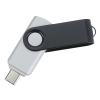 View Image 2 of 5 of Swivel USB-C Drive - Black - 16GB - 24 hr