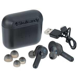 Additional Image 1 - a black earbuds and a black case