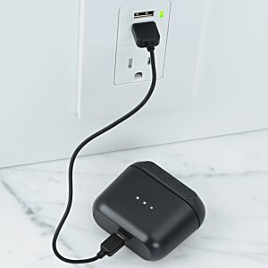 Additional Image 4 - a black charger plugged into a wall