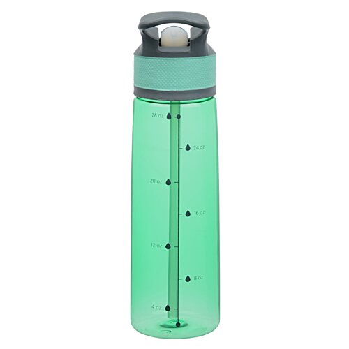 Additional Image 2 - a green water bottle with a black lid