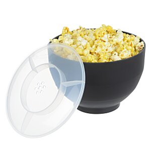 Additional Image 3 - a bowl of popcorn with a plastic lid