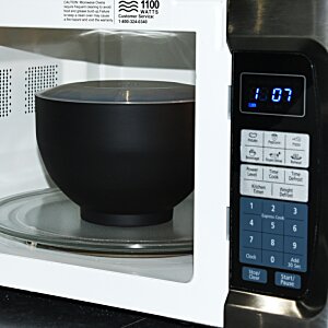 Additional Image 4 - a black bowl on a plate in a microwave