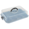 a plastic container with a handle