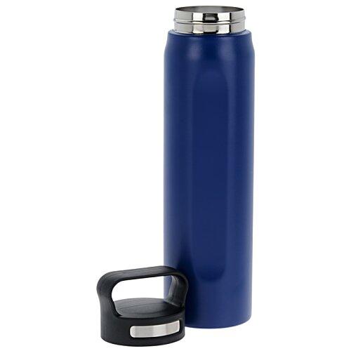 Additional Image 2 - a blue water bottle with a black handle