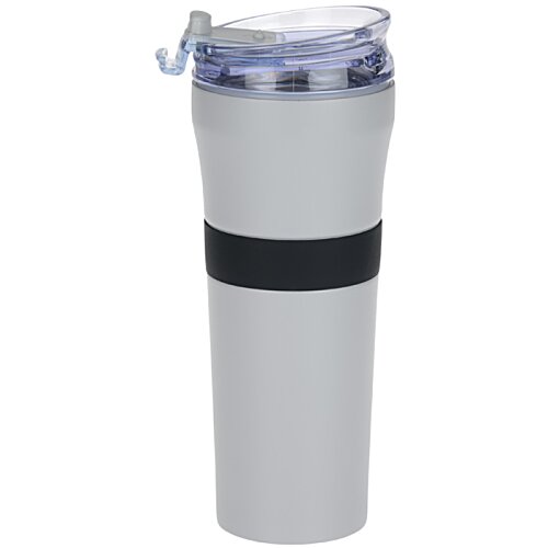 Additional Image 2 - a white and black tumbler