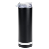 Additional Image 1 - a black cylindrical container with a white band