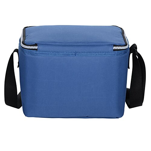 Additional Image 1 - a blue cooler bag with black straps
